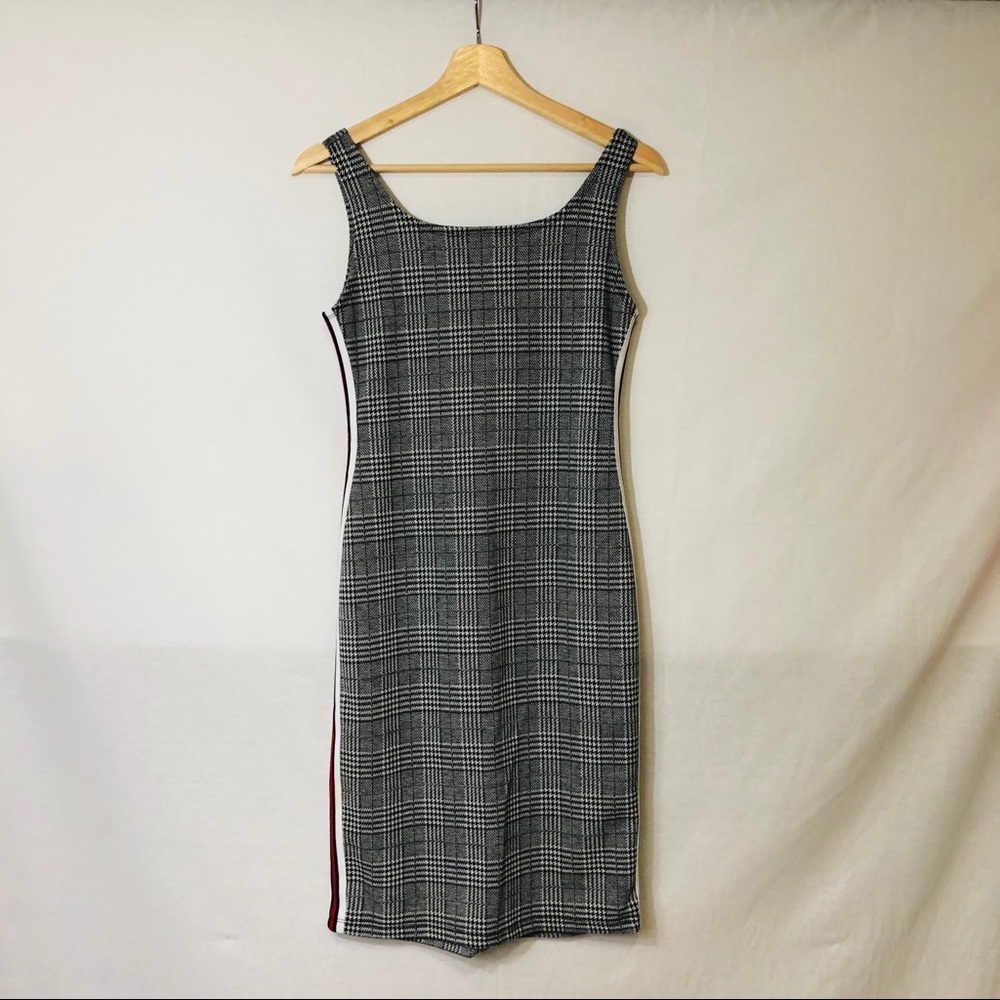 Grey midi dress